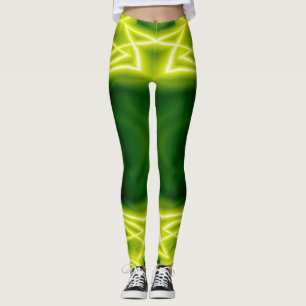 Groene vakken leggings