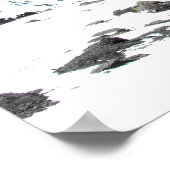 Groene vallei bij de Schilthorn-berg Poster (Hoek)