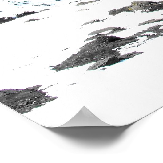 Groene vallei bij de Schilthorn-berg Poster (Hoek)