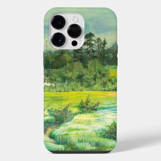 groene vallei iPhone hoesje (Achterkant)