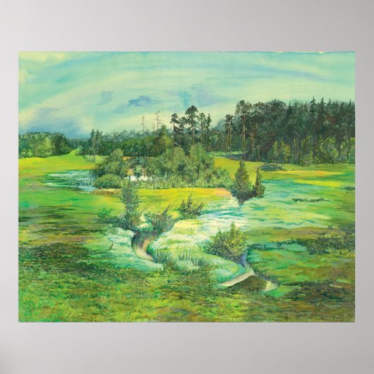 groene vallei poster (Voorkant)