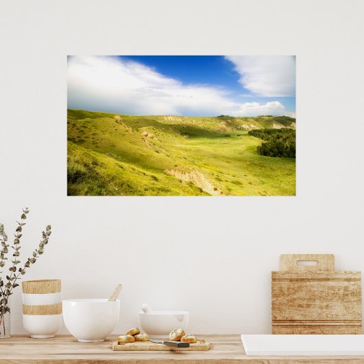 Groene vallei poster (Keuken)
