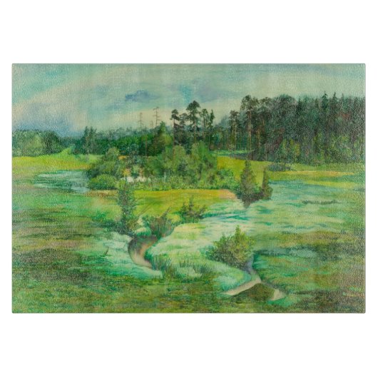 groene vallei snijplank (Voorkant)