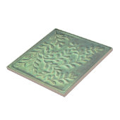 Groene Valse indigo Keramische Tegel Tegeltje (Zijkant)