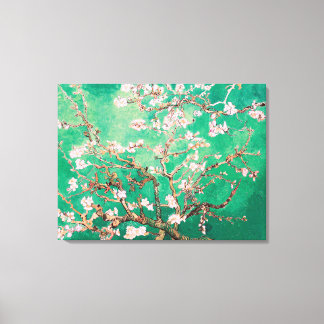 Groene Van Gogh Amandelbloesems Canvas Afdruk