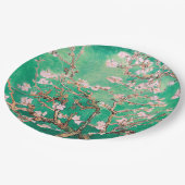 Groene Van Gogh Amandelbloesems Papieren Bordje (Gekanteld)