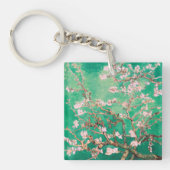 Groene Van Gogh Amandelbloesems Sleutelhanger (voorkant)
