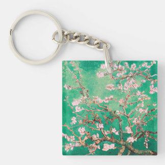 Groene Van Gogh Amandelbloesems Sleutelhanger