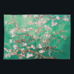 Groene Van Gogh Amandelbloesems Theedoek<br><div class="desc">Amandelbloesems van Vincent Van Gogh kleurwijziging copyright 2sweet4wordsDesigns/ PureVintage Love Krijg de schoonheid van Van Goghs geliefde amandelbloesem in de kleuren die bij jouw huis passen. vincent van gogh,  van gogh,  amandelbloesems,  bloemig,  ,  mooi, </div>