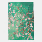 Groene Van Gogh Amandelbloesems Theedoek (Verticaal)