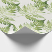 Groene varen botanische illustratie cadeaupapier (Hoek)
