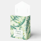 Groene varen bruiloft gunst dozen bedankdoosjes (Geopend)