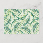 Groene Varen Bruiloft Wishing Well Kaarten (Achterkant)