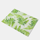 Groene varen Mooie lente zomerbladeren Deurmat (Schuin)