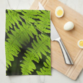 Groene varen theedoek (Quarter Fold)