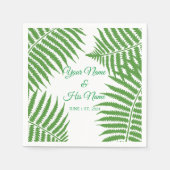 Groene varen Thunder_Cove Servet (Voorkant)