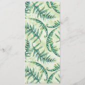 Groene varen Waterverf menu's (Achterkant)