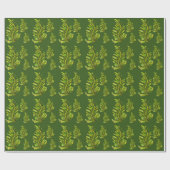 Groene varenblad plant kunst cadeaupapier (Vlak)