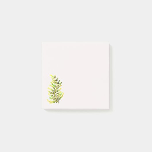 Groene varenblad plant kunst post-it® notes (Voorkant)