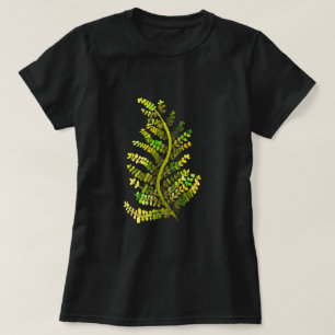 Groene varenblad plant kunst t-shirt