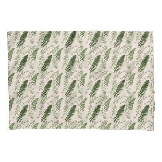 Groene varens herhalen oppervlaktepatroon kussensloop (Voorkant)