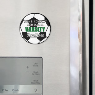Groene Varsity Voetbal Aangepaste Middelbare Schoo Magneet