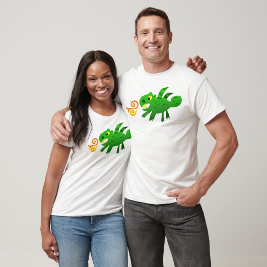 Groene vaste draak (volwassenen) t-shirt (Unisex)