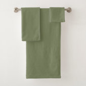Groene, vaste kleur bad handdoek (Insitu)