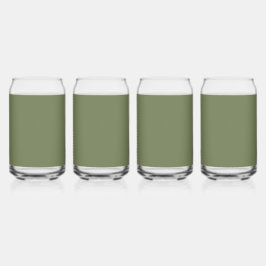 Groene, vaste kleur blikvorm glas