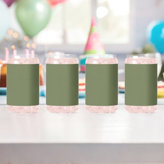 Groene, vaste kleur blikvorm glas (Insitu (Verjaardag))