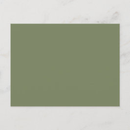 Groene, vaste kleur briefkaart