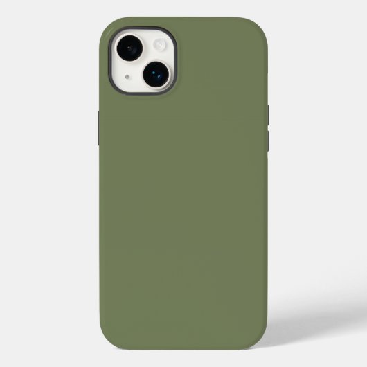 Groene, vaste kleur Case-Mate iPhone case (Achterkant)