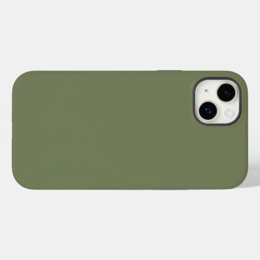 Groene, vaste kleur Case-Mate iPhone case (Achterkant (horizontaal))