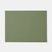 Groene, vaste kleur deurmat (Voorkant)