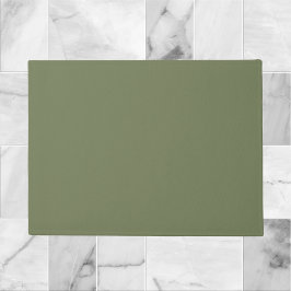 Groene, vaste kleur deurmat