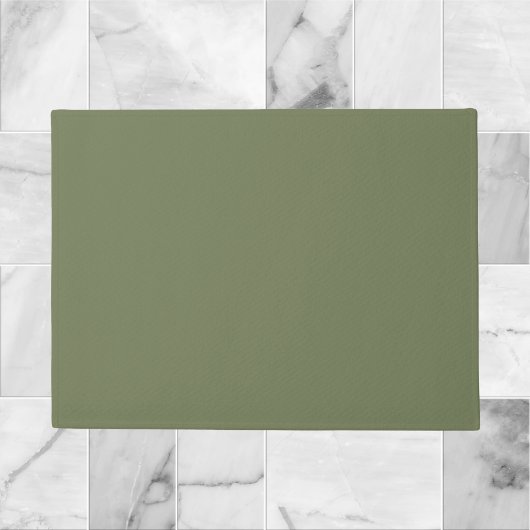 Groene, vaste kleur deurmat