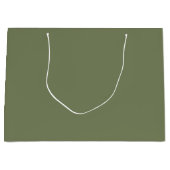 Groene, vaste kleur groot cadeauzakje (Voorkant)