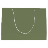 Groene, vaste kleur groot cadeauzakje (Achterkant)