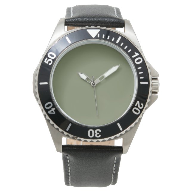 Groene, vaste kleur horloge (Voorkant)