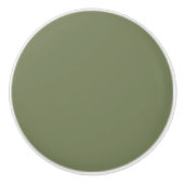 Groene, vaste kleur keramische knop (Voorkant)