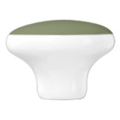 Groene, vaste kleur keramische knop (Zijkant)