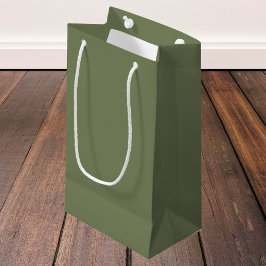 Groene, vaste kleur klein cadeauzakje