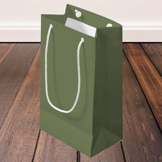 Groene, vaste kleur klein cadeauzakje