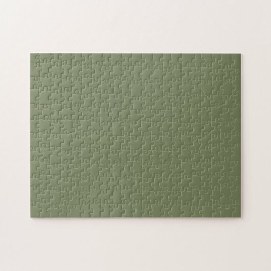 Groene, vaste kleur legpuzzel (Horizontaal)