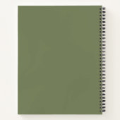 Groene, vaste kleur notitieboek (Achterkant)