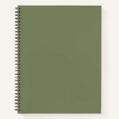 Groene, vaste kleur notitieboek (Voorkant)