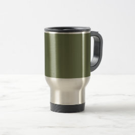 Groene, vaste kleur reisbeker