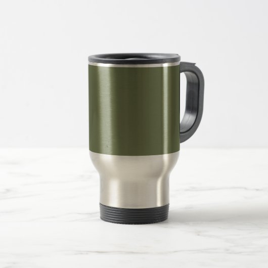 Groene, vaste kleur reisbeker (Voorkant rechts)