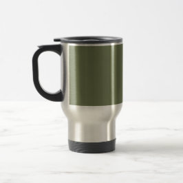 Groene, vaste kleur reisbeker