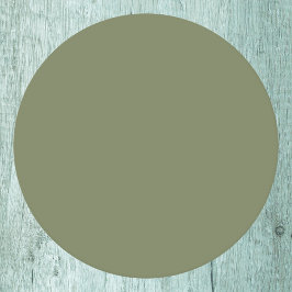 Groene, vaste kleur ronde kartonnen onderzetter